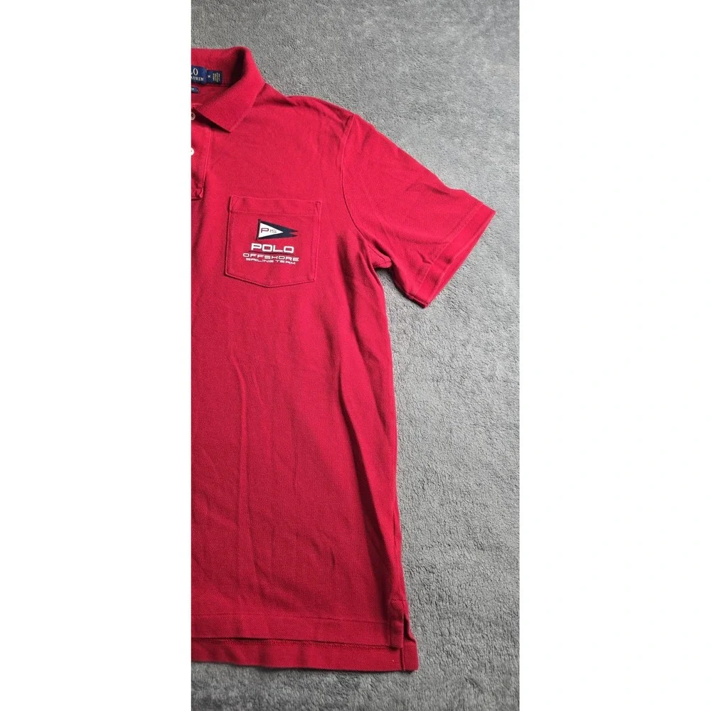 Polo Ralph Lauren Off Shore Sailing Team S/S Polo Shirt Mens M Red Classic Fit